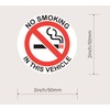 M MeshaKippa 6pcs 2 Inch Round No Smoking Sticker for