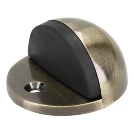 Tope de Puerta Piso, Tope Protector para Puerta Media Luna (Latón Antiguo, 1 Pieza)