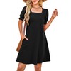 RUMIA Summer Dresses for Women 2025 Casual Cute Square Neck