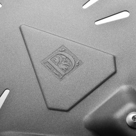 Pizza Turning Peel with Vintage Embossed Initials – Ideal for Outdoor Pizza Ovens – Perfect Pizza Turning Tool and Great Father's Day Gift and BBQ Stocking Stuffer (D)