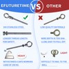 EFUTURETIME 12 x Eye Bolts M8 Wood Thread Eye Bolt
