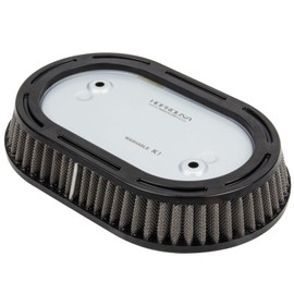 Hoprousa Motorcycle Air Filter for 2017+ Harley Road King Street Glide Road Glide 2018+ Softail Fatboy Breakout 114 Oval Air Filter Cleaner Replacement Harley Davidson Accessories Parts(Sliver)