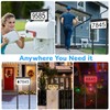 ZSYIQIXI Solar House Numbers For Outside，with Ground Stake - Solar