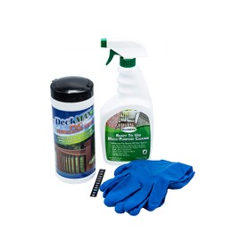 DeckMAX PVC Wipe Bundle-Clean & Revitalize PVC Railings & Trim with Our PVC Wipe Bundle. Contains Complete kit to Clean and revitalize Your PVC railings, Posts & Trim Boards! Easy to use Wipes!