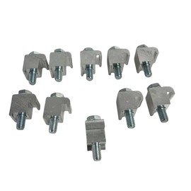 EASTVAC 10 Pcs Alumium KF Claw Clamp KF16-KF50 Nail/Claw Clamp DN10 to DN50 Aluminium ISO-KF Fittings Vacuum Clamps M10 for NW16 to MW50 Flanges