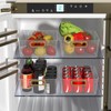 Wakikini Plastic Clear Pantry Storage Basket, Fridge Organizer Bins, 4-Pack