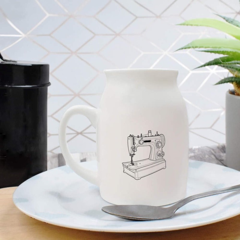 300ml 'Sewing Machine' Ceramic Milk Jug (MJ00016097)