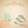Dolphin Stencil - 12.5 x 15cm (M) - Reusable Sea