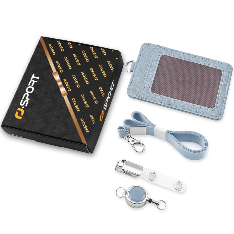 ID Card Holder - Horizontal & Vertical ID Card Case,