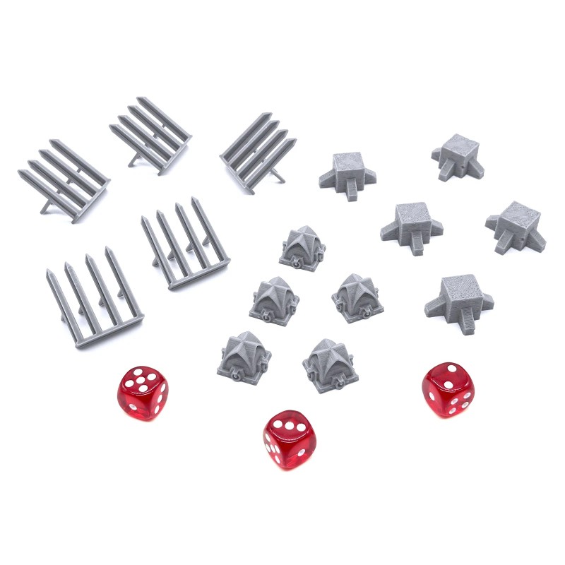 EnderToys Tank Traps by Printable Scenery, Tabletop Wargame RPG Terrain