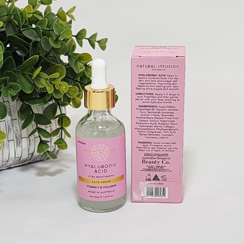 Natural Infusion Hyaluronic Acid Face Serum w/ Vitamin C &