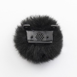 LEFXMOPHY Windscreen for DJI MIC MINI Wireless Microphone 2024 Latest Version Furry Wind Muff Deadcat Cover, 2-Pack Black