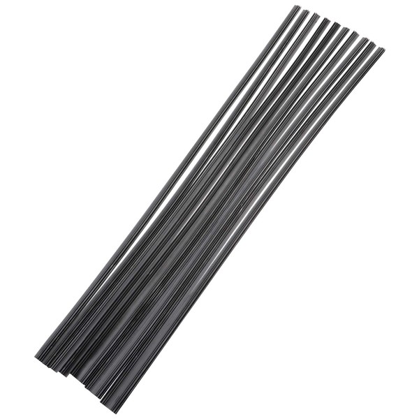VORCOOL Wiper Replacement Rubber, Wiper Replacement Rubber, Universal Wiper Strip, Length 27.6 inches (700 mm), Width 0.2 inches (6 mm), Set of 10, Universal, Flexible