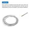 sourcing map 3mm (1/8 inch) Clear Vinyl Coated Wire Ropes,