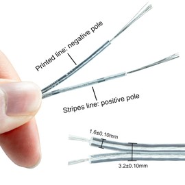 urcianow 50FT 28AWG 2 Conductor Transparent Electrical Wire UL Certified Flexible PVC Insulated Low Current Cable for LED Lights DIY Projects Home Repair Christmas Decor Electronics