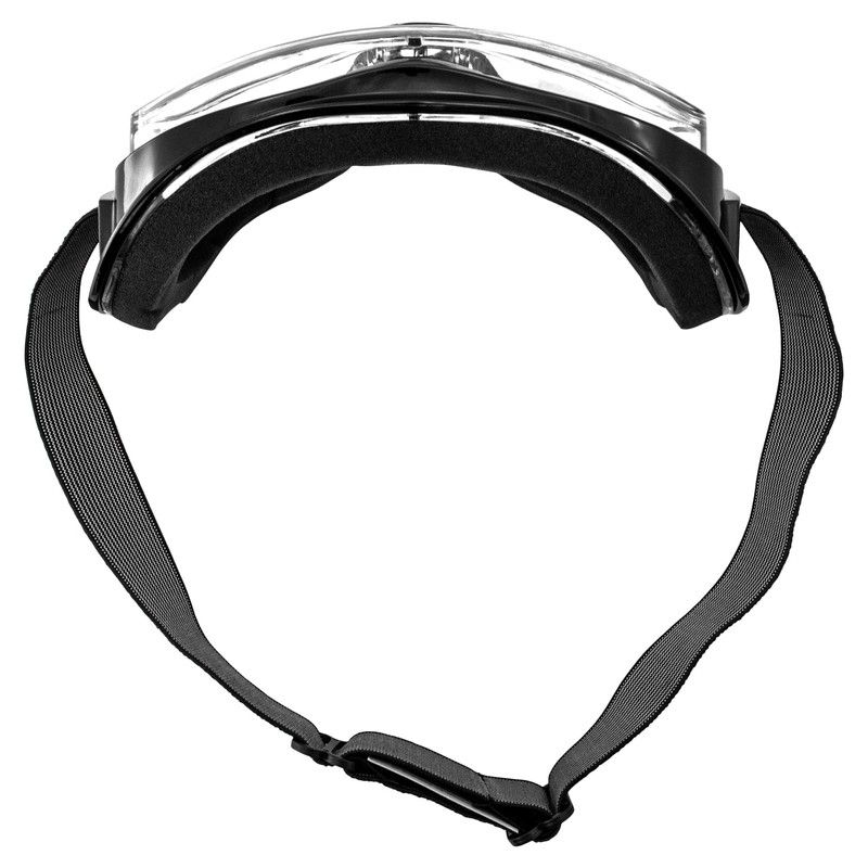 Pacific Coast Airfoil Black Goggles with Anti Fog Clear Polycarbonate