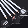 24 Pack White Drawing Pencils 18 cm White Sketch Pencils