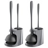 MR.SIGA Toilet Plunger and Bowl Brush Combo for Bathroom Cleaning,