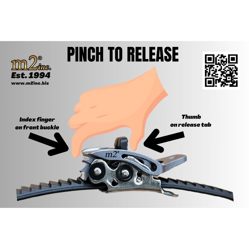 m2® Stainless Steel Marine Ratcheting Buckle & 1"x11" m2® Ladder