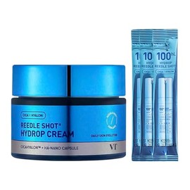 VT REEDLE SHOT HYDROP CREAM SET – Set Hidratante Facial con Microagujas CICA REEDLE™, Ácido Hialurónico, Niacinamida y Extractos Calmantes para Piel S