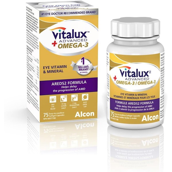 VITALUX® Advanced Plus Omega-3, 75 Capsules