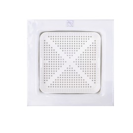 STEADYKLEEN - 8.5-inch Floor Sink Drain Cover Alternative, Square Drain Basket for Restaurants, Use Below 3 Compartment Sink. Sink Strainer with 0.19-inch Holes, Versatile Plastic Drain Screen Basket