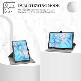 LiuShan for TECLAST M50 Pro Rotating Case，TECLAST M50 Rotating Case,TECLAST M50HD Rotating Case,360 Degree Rotating Stand PU Cover for 10.1" TECLAST M50 Pro/TECLAST M50/ TECLAST M50HD Tablet,Black