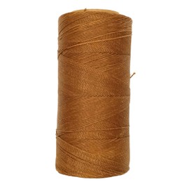 LINHASITA Waxed Thread Spool, 100g/360 Metres, 0.5mm Thick, Polyester Macrame Yarn, 30 Colours, Light Brown