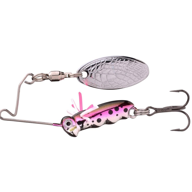 Micro Spinnerbait Larva 4 cm 7 g UV Rainbow Trout