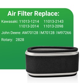 11013-1214 11013-2143 Air Filter Kit Fits for Kawasaki FC420V FC400V FC401V 14HP John Deere 180 LX186 F525 F710 260 265 325 Lawn Mower