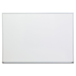 Universal 43624 Dry Erase Board, Melamine, 48 x 36, Satin-Finished Aluminum Frame