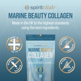 Spirit Vitale Marine Beauty Collagen with Hyaluronic Acid and Vitamin C (90 Capsules)