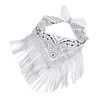 Women Finged Bandana Western Cowgirl Scarf Rhinestone Tassel Neckerchief Bachelorette