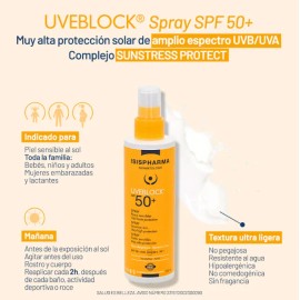 Uveblock Spf50+ Atomizador Corporal 200ml Isispharma