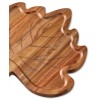 Godinger Leaf Acacia Wooden Serving Board 15" NEW