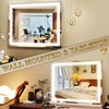 ROLOVE 23x18 Inch Lighted Vanity Mirror, 3-Color Dimmable LED &