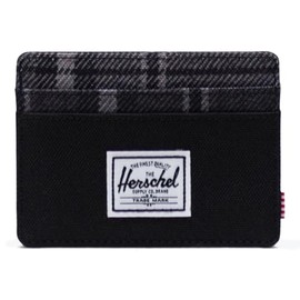 HERSCHEL 10360-05679 Charlie RFID Black/Grayscale Plaid Unisex - Adult One Size, Black/Grayscale Plaid, Wallet, Black/Grayscale Plaid, purse