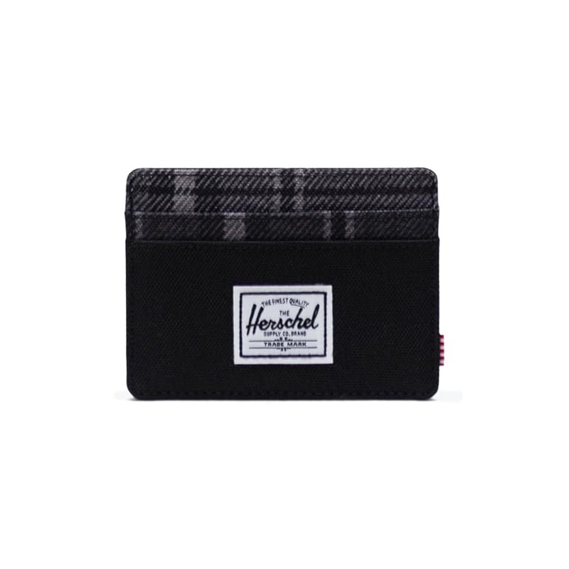 HERSCHEL 10360-05679 Charlie RFID Black/Grayscale Plaid Unisex - Adult One