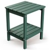 GREENVINES Adirondack-Outdoor-Side-Table | 14 x 13 Inches | HDPE Plastic