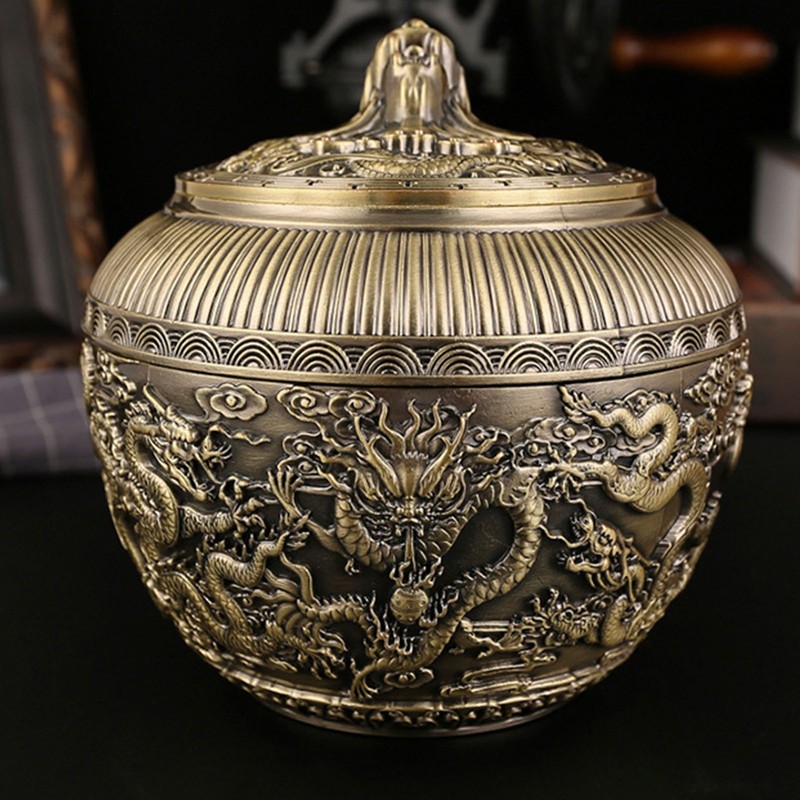 Tea Canister Metal Loose Tea Storage Container Airtight Tea Bag