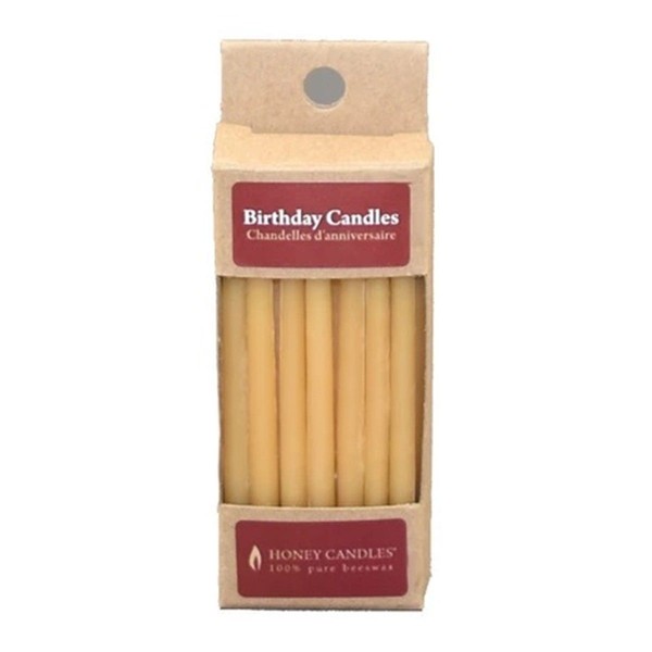 Honey Candles Beeswax Birthday Candles Natural 3 Inch 20 Packs