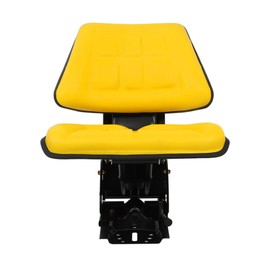 Yellow Tractor Suspension Seat Replacement for 1020 1530 2020 2030 2040 2150 2155 5200 5210 5300 5310 5510 Replacement for New Holland 3000 3010 3300