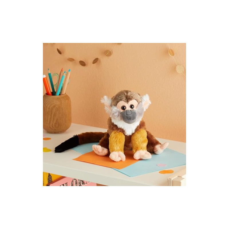 Wild Republic Squirrel Monkey Plush, Stuffed Animal, Plush Toy, Gifts