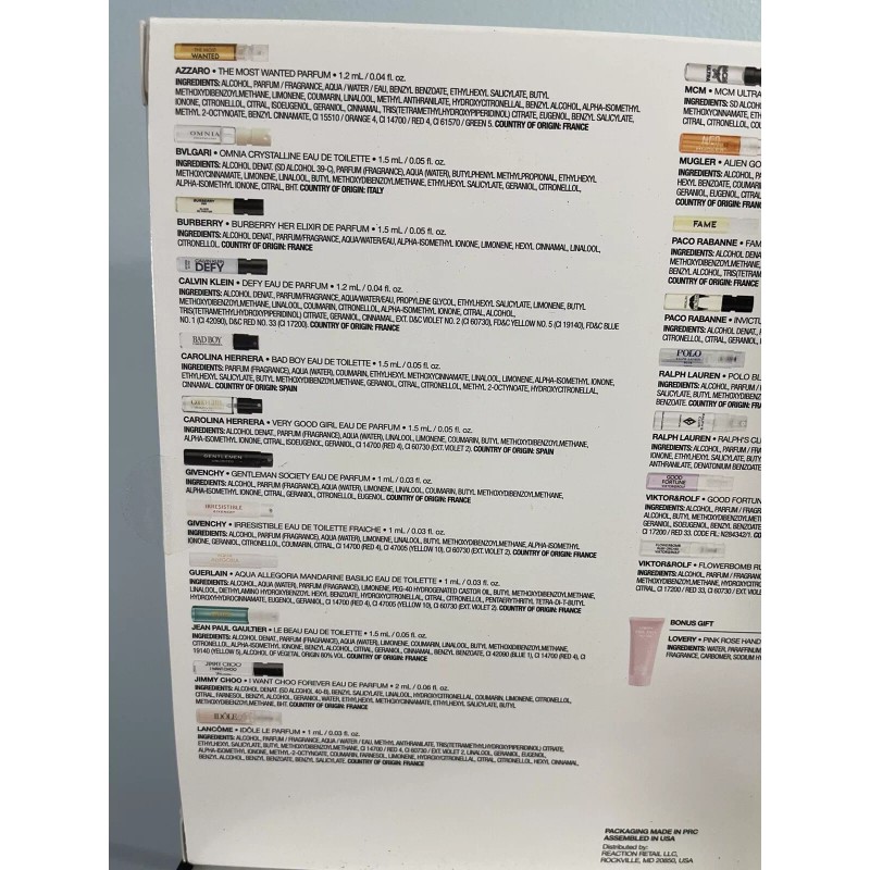 MACY’S 21-PC FRAGRANCE SAMPLE SET FOR HIM & HER +BONUS