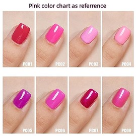 MEMEDA- Esmalte de uñas en gel, 15 ml, remojo, rosa fuerte, rosa neón, diseño de uñas para niñas, salón de manicura en casa, regalo para              