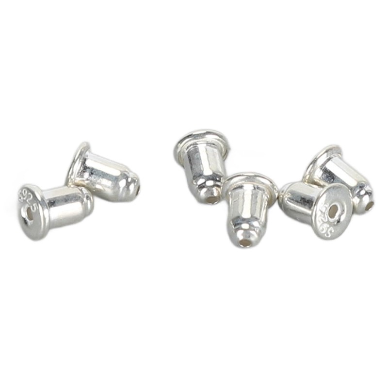 Replacement 925 Silver Earring Backs, Secure Clasp Stud Earrings, Hypoallergenic,