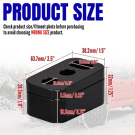 OICCTBF 2Pcs Upgraded Front Seat Spacers,Driver or Passenger Adjustable Rear of Front Block Seat Recline Lift Kit Seat Risers Lifting Set Replacement for Toyota Tundra 2022-2025