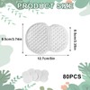 Menibeuty 80 Stück Selbstklebend Achselpads Damen und Herren, Schweißpads Für