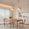 Boho Pendant Lights Fixtures for Kitchen Island, Rattan Chandelier Wicker