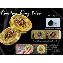 SignalPlus Unique DND Dice Random King, Magic Circle D et D Roulette Dice Spinner, 7-in-2 Dual-Spin Wheels DND Dice Set D20 D12 D10 D% D8 D6 D4 Dice for Dungeons and Dragon, RPG Role Player Game